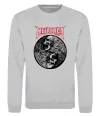 Свитшот Металіка череп в навушниках Серый меланж фото