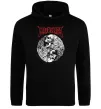 Женская толстовка (худи) Металіка череп в навушниках Черный фото