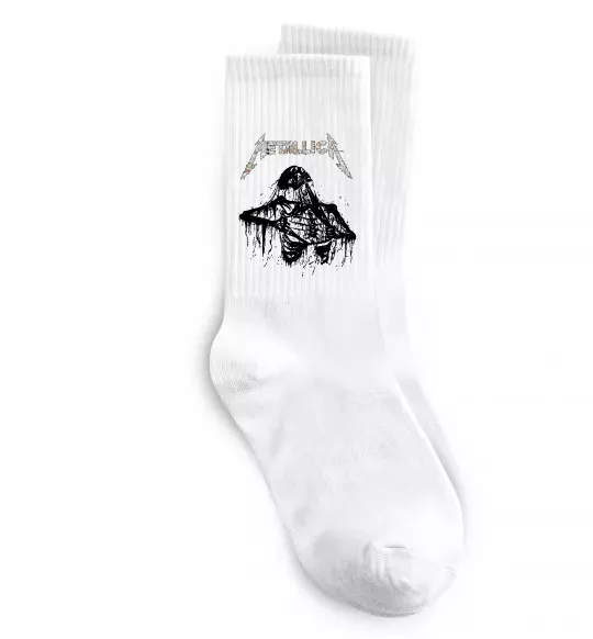 Шкарпетки Metallica Skeleton Білий фото