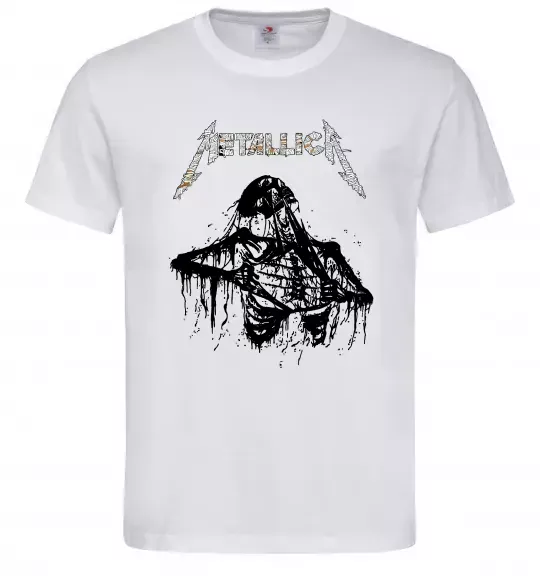 Мужская футболка Metallica Skeleton Белый фото
