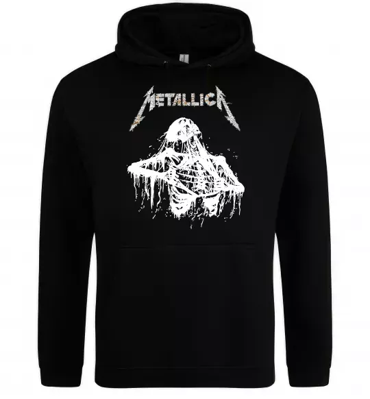 Женская толстовка (худи) Metallica Skeleton Черный фото