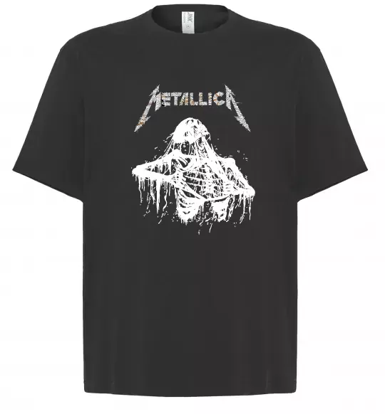 Футболка Оверсайз Metallica Skeleton Черный фото