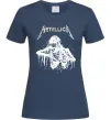 Женская футболка Metallica Skeleton Темно-синий Женская футболка Metallica Skeleton Темно-синий фото