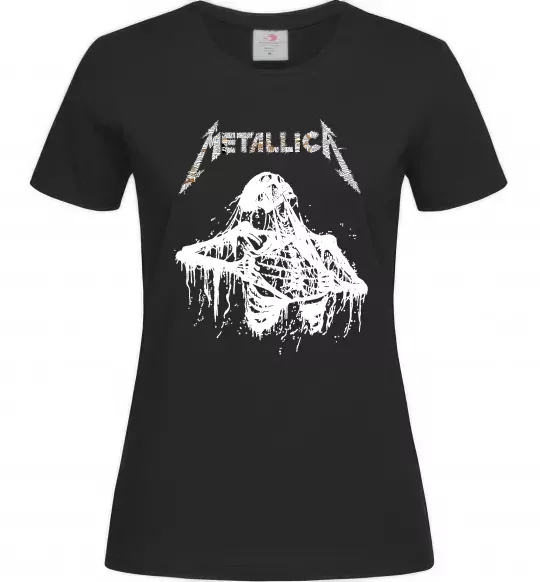 Женская футболка Metallica Skeleton Черный фото
