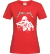 Женская футболка Metallica Skeleton Красный Женская футболка Metallica Skeleton Красный фото