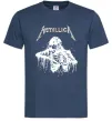 Мужская футболка Metallica Skeleton Темно-синий фото
