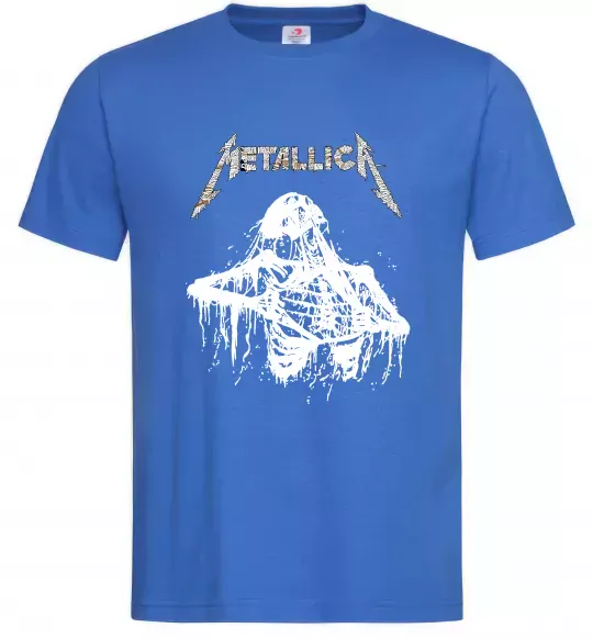 Мужская футболка Metallica Skeleton Ярко-синий фото