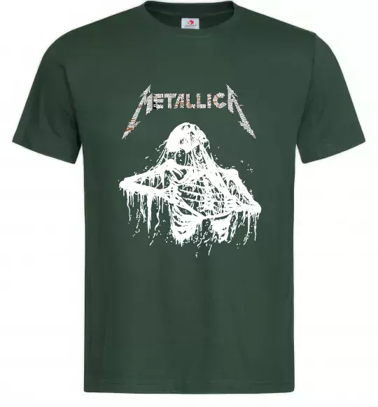 Мужская футболка Metallica Skeleton Темно-зеленый фото
