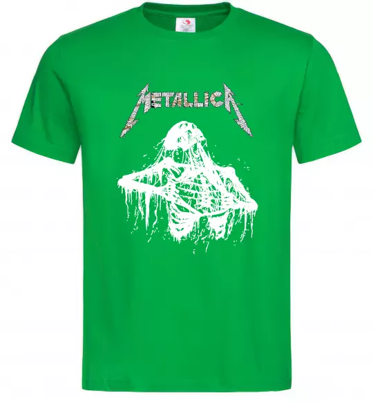 Мужская футболка Metallica Skeleton Зеленый фото