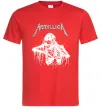Мужская футболка Metallica Skeleton Красный фото