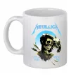 Чашка керамическая Metallica sad but true Белый фото