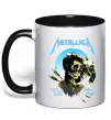 Чашка с цветной ручкой Metallica sad but true Черный фото