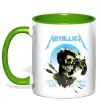 Чашка с цветной ручкой Metallica sad but true Зеленый фото