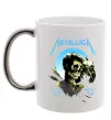 Чашка с цветной ручкой Metallica sad but true Серебро фото