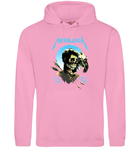Мужская толстовка (худи) Metallica sad but true Розовый фото