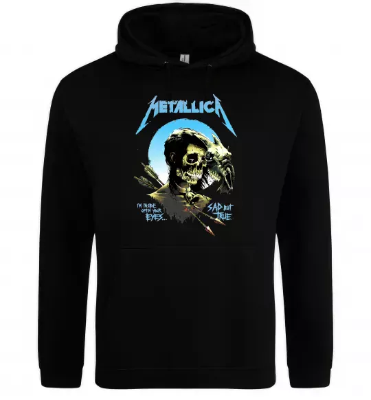 Женская толстовка (худи) Metallica sad but true Черный фото