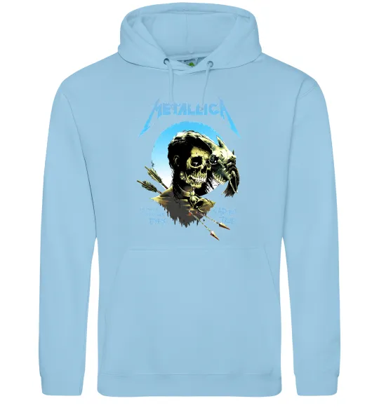 Женская толстовка (худи) Metallica sad but true Голубой фото