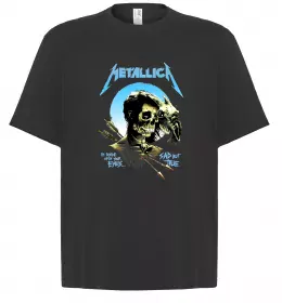 Футболка Оверсайз Metallica sad but true Черный фото