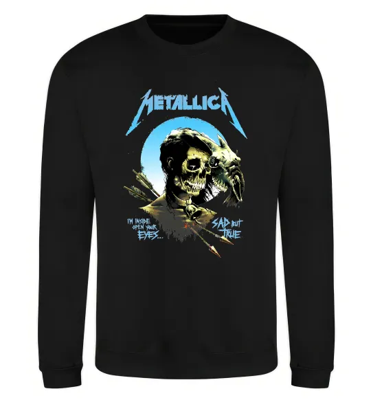 Свитшот Metallica sad but true Черный фото