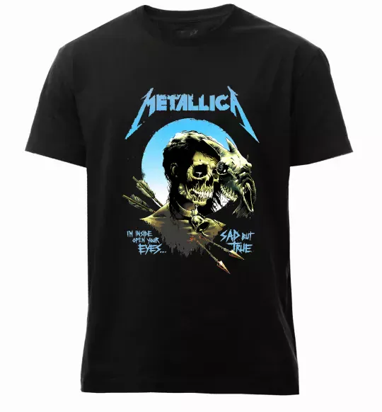 Мужская премиум футболка Metallica sad but true Черный фото