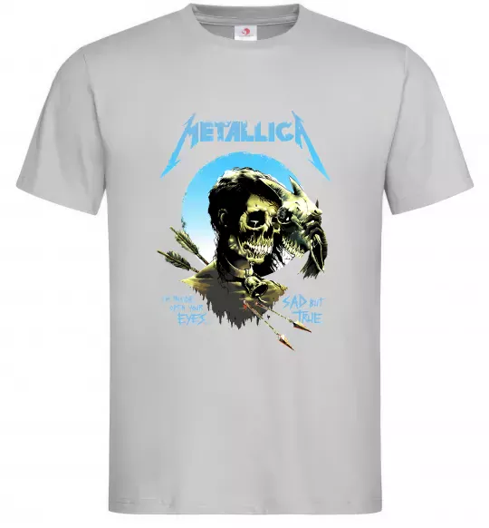 Чоловіча футболка Metallica sad but true Сірий фото