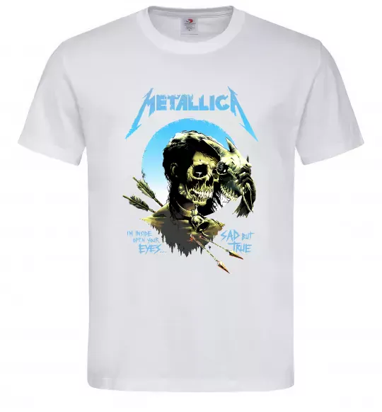 Чоловіча футболка Metallica sad but true Білий фото