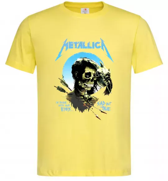 Чоловіча футболка Metallica sad but true Лимонний фото