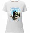 Женская премиум футболка Metallica sad but true Белый фото