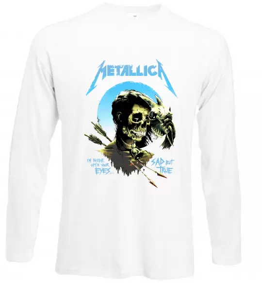 Лонгслів Metallica sad but true Білий фото