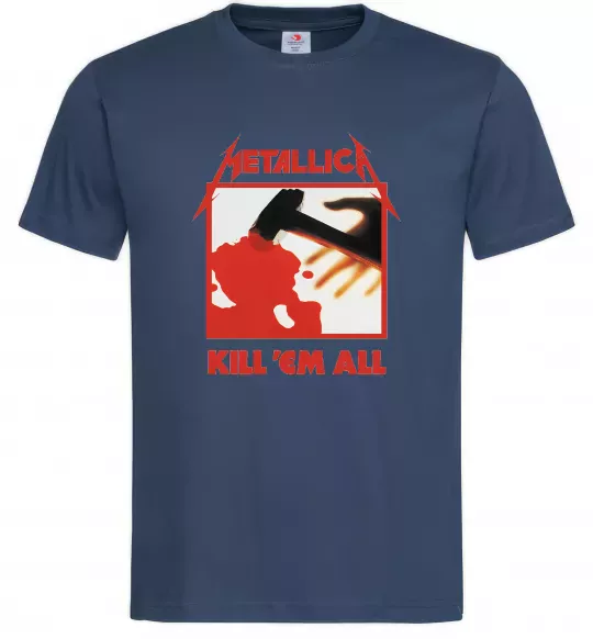Чоловіча футболка Металіка Kill em all Темно-синій фото