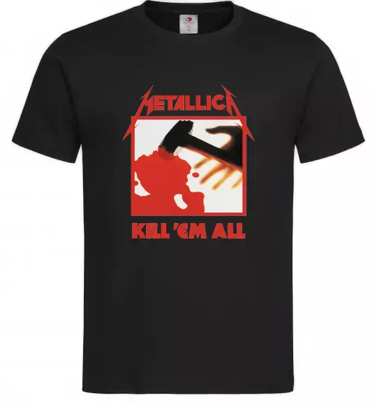 Чоловіча футболка Металіка Kill em all Чорний фото