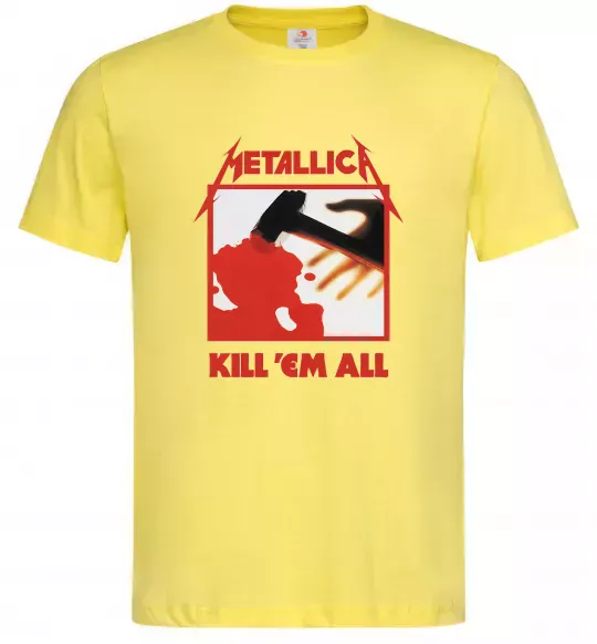 Чоловіча футболка Металіка Kill em all Лимонний фото