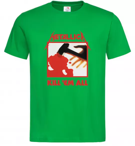 Чоловіча футболка Металіка Kill em all Зелений фото