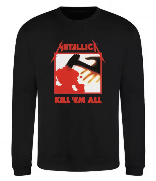 Свитшот Металіка Kill em all Черный фото
