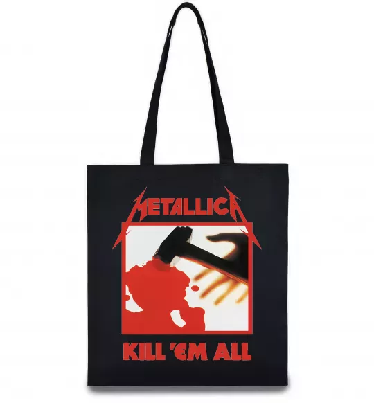 Эко-сумка Металіка Kill em all Черный фото