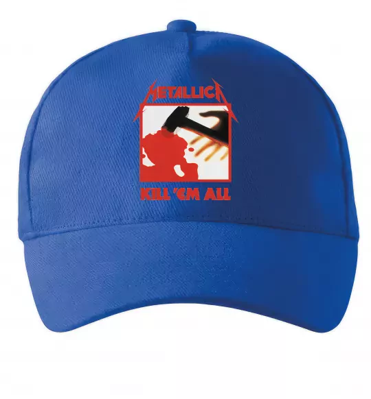 Кепка Металіка Kill em all Яскраво-синій фото