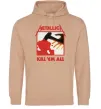 Жіноча толстовка (худі) Металіка Kill em all Пісочний фото