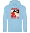 Женская толстовка (худи) Металіка Kill em all Голубой фото