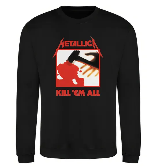Свитшот Металіка Kill em all Черный фото
