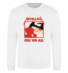 Свитшот Металіка Kill em all Белый фото