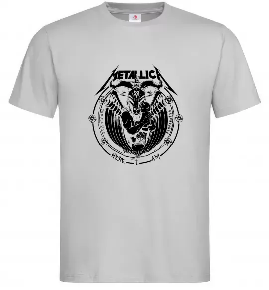Чоловіча футболка Metallica Here I am Сірий фото