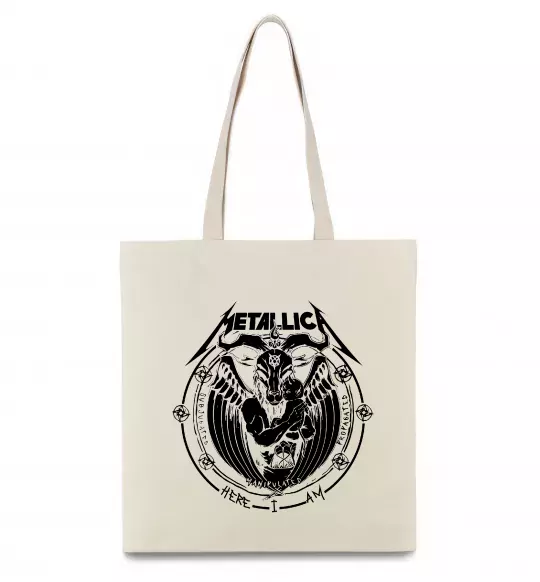 Эко-сумка Metallica Here I am Бежевый фото