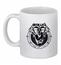 Чашка керамічна Metallica Here I am Білий фото