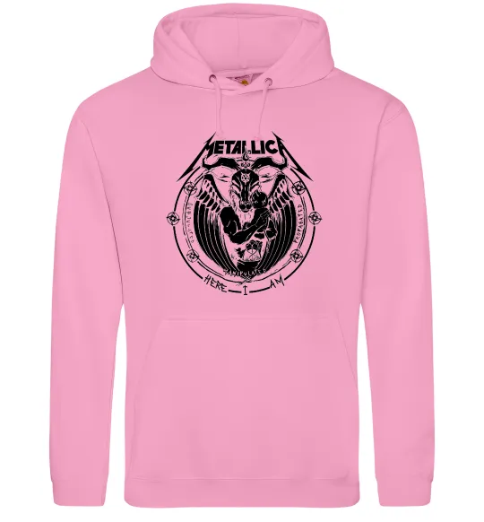 Чоловіча толстовка (худі) Metallica Here I am Рожевий фото