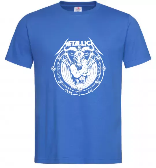Чоловіча футболка Metallica Here I am Яскраво-синій фото