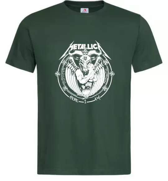 Чоловіча футболка Metallica Here I am Темно-зелений фото
