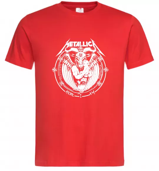 Чоловіча футболка Metallica Here I am Червоний фото