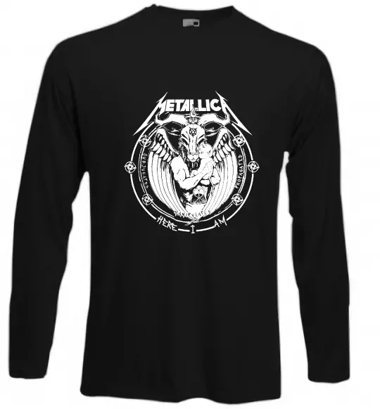 Лонгслив Metallica Here I am Черный фото