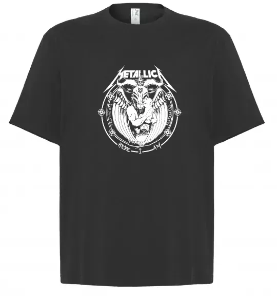 Футболка Оверсайз Metallica Here I am Черный фото