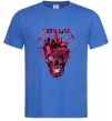 Мужская футболка Metallica heart skull Ярко-синий фото